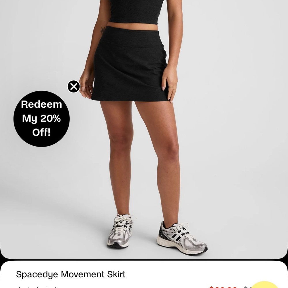 Beyond Yoga Black Mini Pencil Skirt Athletic